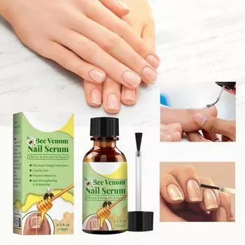 Bienengift Nagelserum - Nagelverteidigung Bienengift-Behandlungs Serum Pro, Bienengift Nagelbehandlung Serum, Bienengift Nagelbehandlungs Serum 15мл One Size