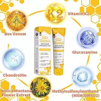 Bienengiftsalbe Bienengift Creme, Bienengift Gegen Warzen Creme, Creme Bee Venom для рук Taille Fe Bein alle Hauttypen 1pc белый