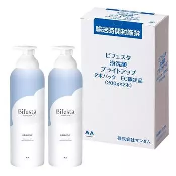 Bifesta Carbonated Foam Face Wash Bright Up Facial Cleansing Foam Facial Cleansing Set 200 г (х 2) [Эксклюзив Amazon.co.jp]