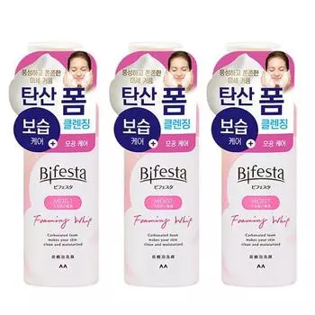 Bifesta Cleansing Carbonated Foam Moist Triple Plan (180g x 3)