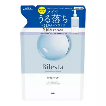 Bifesta Micellar Cleansing Water Bright Up Refill Type Clear Unscented 360ml Wipe-off Pore/Exfoliant Lotion-derived Oil-Free (x 1)