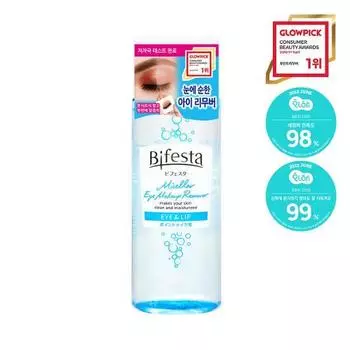 Bifesta Мицеллярное средство для снятия макияжа с губ и глаз 145 мл (Гипоаллергенная), Корея очищение