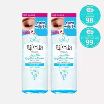 Bifesta Мицеллярное средство для снятия макияжа с губ и глаз Double Plan (145мл+145мл)