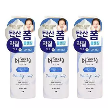 Bifesta Очищающая газированная пенка для умывания с эффектом осветления Triple Plan (180 г х 3)
