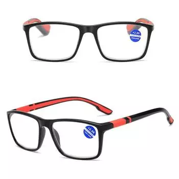 Bifocal Reading Glasses +1.0 1.5 2.0 2.5 3.0 3.5 4.0 Far Eyeglasses Anti Blue Light Vintage Near Presbyopia Men Hyperopia Eyewear Women +3.0 синий