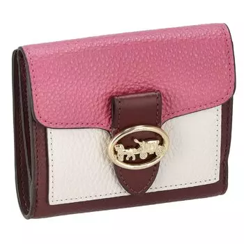 Bifold Wallet C4089 GEORGIE SMALL WALLET PINK MULTI [Coach] Women s IM/Chalk/CONFETTI [Item]