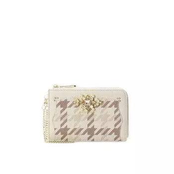 Bifold Wallet Check Bijou Frill Multi Case White [Samantha Vega]