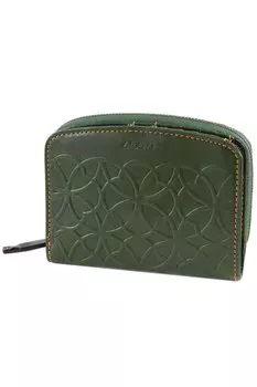 Bifold Wallet Genuine Leather Green [Dakota] Women s DA-30650-50