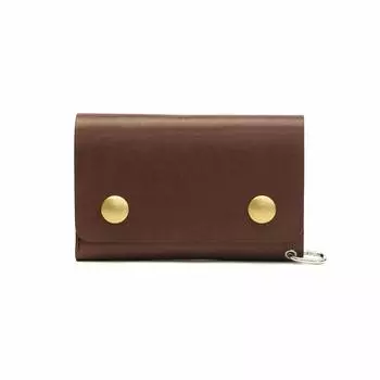 Bifold Wallet MID LINE Dark [Red Moon] TW01-MID Brown/DCB
