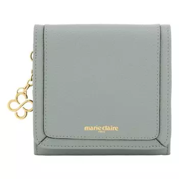 Bifold Wallet Mini Wallet Genuine Leather Carrousel 0088663 Cowhide Leather Blue Gray [Marie Claire] Women s [80]