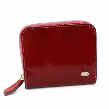 Bifold Wallet with Coin Purse Genuine Leather Grosso Red [Dakota] Women s DA-36461-30