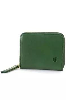 Bifold Wallet with Coin Purse Genuine Leather Tour Green [Credran] Women s CR-CL3269-GR