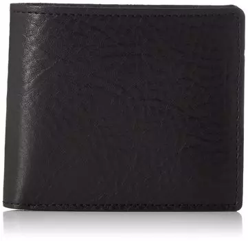 Bifold Wallet with Coin Purse Genuine Leather Italian Leather Vegetable Tannin Unlined No11425 Black x Natural [Ultima Tokyo] [Macchiato/Macchiato]