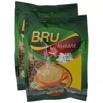 Big Bazaar Combo - Bru Instant Coffee Refill, 200 г (Упаковка из 2 шт.) Промо-пакет