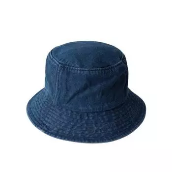 Big Brim Denim Bucket Hat Sunscreen Panama Hat Breathable Denim Fisherman Cap Men