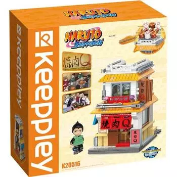 Big Bro Naruto Block Barbecue Shop Q, смешанные цвета, популярные корейские игрушки
