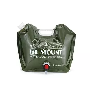 Big Capacity Folding Water Bucket 7.5L Water Container Jug Bottle Collapsible Water Pouch Hiking