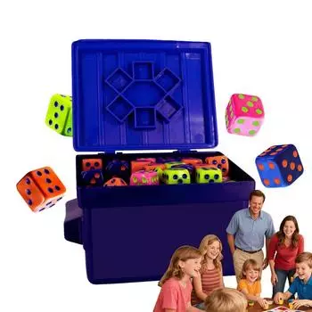 Big Discoverie s Dumpster Dice — динамичная семейная игра в кости, веселая для 4–6 игроков, настольная игра с 80 наклейками в виде кубиков ONE SET