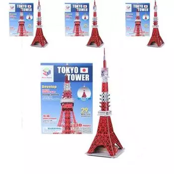 Big Dream Tokyo Tower 3D Трехмерная головоломка 4P Набор Корея 3D головоломка