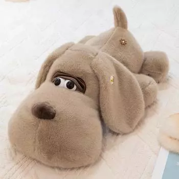 Big Ears Lying Down Dog Big Throw Pillow Boys Bed Sleeping Pillow Super Cute Dog Dog Doll Children Gift Doll 30cm