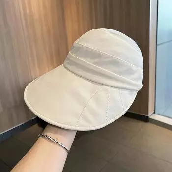 Большая шляпа с утиным язычком, солнцезащитная шляпа для женщин, летняя шляпа с защитой от ультрафиолета, виниловая шляпа от солнца 2024 года, новая дышащая шляпа от солнца adjustable