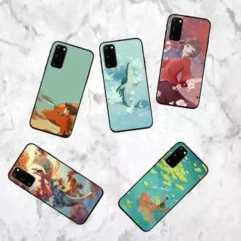 Big Fish & Begonia Phone Case For Samsung Galaxy S7 Edge Plus S9 S20Plus S20ULTRA S10lite S225G S10 Case samsungS22plus5G