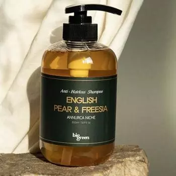 Big Green Anuka Apple Niche Hair Loss Shampoo 1000ml 5 types of scent to choose from, Santal, 1 piece, 1L