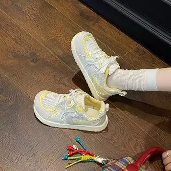 Big head hollow mesh breathable women s summer new fashion casual shoes sports 35