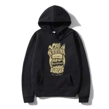 Big Kahuna Burger M2 Верхняя одежда Жюль Уиннфилд Тарантино Криминальное чтиво Фильм(1) толстовки S чёрный