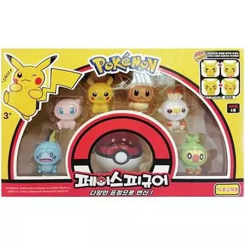 [Big Master] Pokemon Face Capsule, фигурка 6, набор A [Pokemon Fertilized, корейская версия!!] корейская игрушка