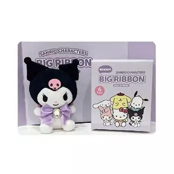 Big Master Sanrio Big Ribbon Bag Hook, 13см, Kuromi, Популярные игрушки для корейских детей
