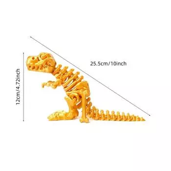 Big Mouth 3D Printed Tyrannosaurus Rex Crystal 3D Articulated Dinosaur Toys Landscaping Decoration