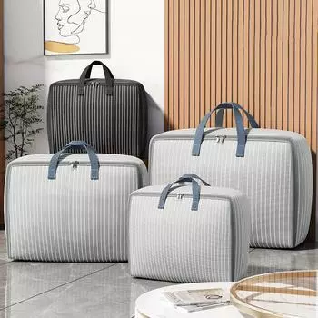 Big Oxford Cloth Storage Bag Organizer Moisture Dust Proof Proof Organizer Waterproof Quilt Clothes Blanket Storage Bag фиолетовый