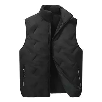 Big Size Clothing Store Vest Men Fleece-lined Lightweight Padding Warm Golf Sleeveless Jacket Male Plus Extra Large 10XL 10XL