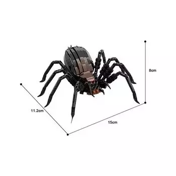 Big Spider Building Block Reptile Insect Model Assembly Toy Compatible Small Particle Set