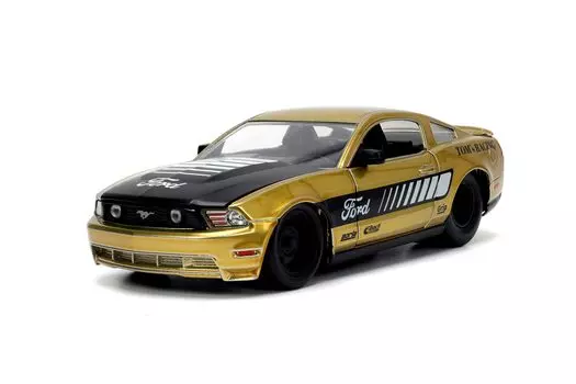 Big Time Muscle 2010 Ford Mustang GT литой автомобиль игрушки для детей и взрослых 124 (Золото)