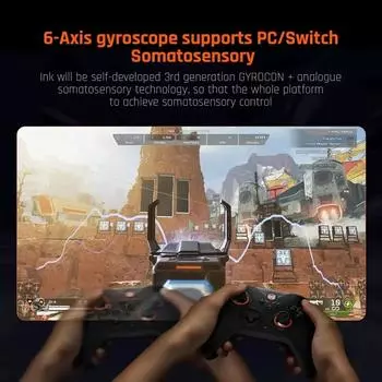 BIGBIG Won Gale Беспроводные игровые контроллеры для Switch Gamepad с функцией триггера эффекта Холла Somatosensory чёрный