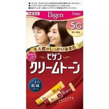 Bigen Cream Tone 5G x 6 pieces (deep maroon)