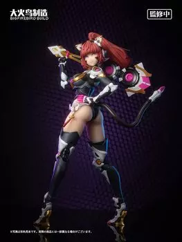 BIGFIREBIRD BUILD Cat Lady 001 Подсолнух масштабная раскрашенная подвижная фигурка Научная команда 1/9 ПВХ, АБС, ПОМ, сплав, силикон