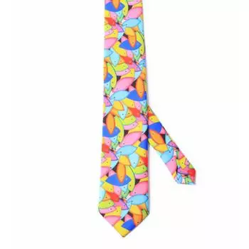 Biggdesign Fertility Fish Designed Tie, Necktie, Custom Woven Fabric, 7 Cm Width, Board Printing, Men s Clothing