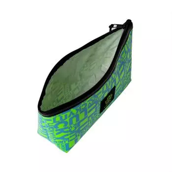 Biggdesign Moods Up Lucky Travel Cosmetic Bag, Make up Pouch Case, Toiletry Organizer Pencil Case, 25x13,5x6,5 cm / 10x5x3 in, Green Color