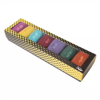 Biggdesign Moods Up Socket Womens Socks, Ankle Socks For Women, Breathable, Aesthetic, Colorful, Cool, Dress Socks, 7 Pairs Womens Crew Socks