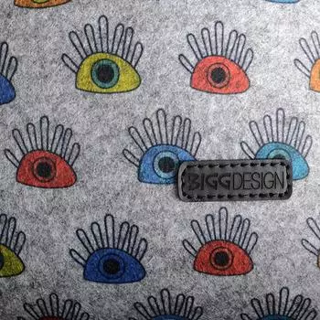 Biggdesign My Eyes On You Womens Backpack, Backpacks For High School, Suitable for 15 in Laptops, Cute, Lightweight Felt Backpacks For Women and Teen