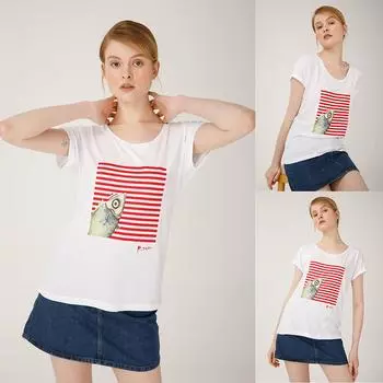 Biggdesign Pistachio Crew Neck T-Shirt