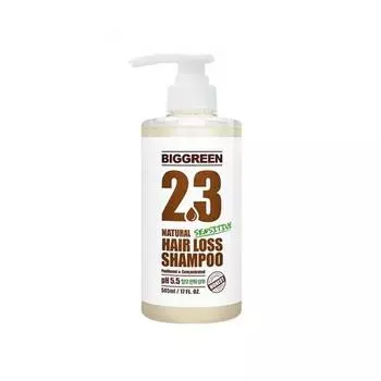 BIGGREEN 23 Natural Sensitive Hair Shampoo 505ml Натуральный шампунь против выпадения волос