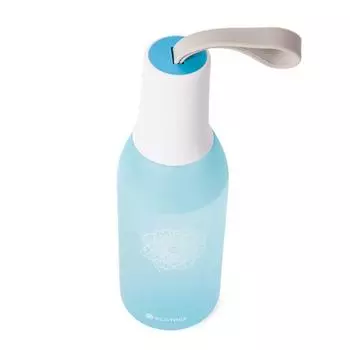 BiggYoga Karma Plastic Water Bottle, BPA Free, Cold Drinks, Light Blue Color ,650ml, Practical Mouthpiece, Yoga-Inspired