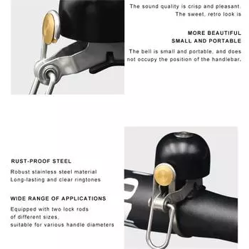 Bike Bell Bicycle Retro Classical Bell Safety Warning Bell