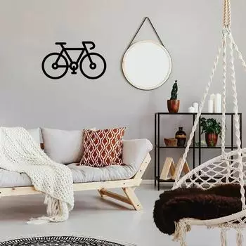 Bike Bicycle Metal Wall Art - Laser Cut Vintage Wall Sign, Metal Bike Dcor for Living Room/Home, Stylish Wall Sticker бежевый