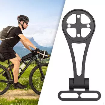 Bike Computer Mount Adjustable Practical Easy Installation Action Camera Holder for Riding Black