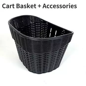 Bike Handlebar Front Basket Removable Vintage Style Convenient Practical And